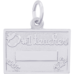 # 1 Teacher Charm Silver - 10-3461