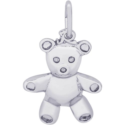 Teddy Bear Charm White Gold - 10-8189