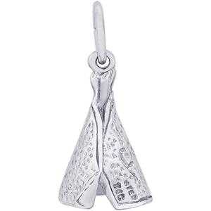 Teepee Charm Silver - 10-0494