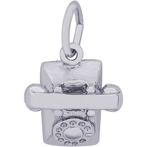 Telephone Charm White Gold - 10-1165