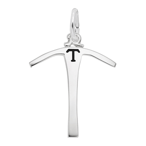 Rembrandt Telluride Miners Pick W/black Charm - Silver - 10-8454-0-SS