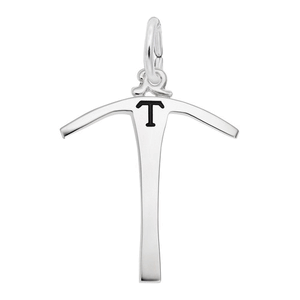 Rembrandt Telluride Miners Pick W/black Charm - Silver - 10-8454-0-SS