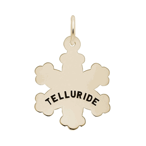 Rembrandt Telluride Snowflake Charm - Gold Plated - 10-8449-0-GP