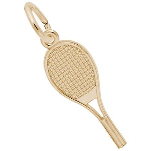 Tennis Racquet Charm 10K Gold - 10-0396