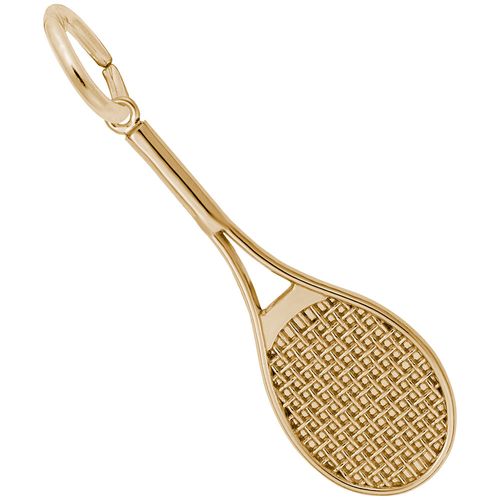 Tennis Racquet Charm 10K Gold - 10-7707