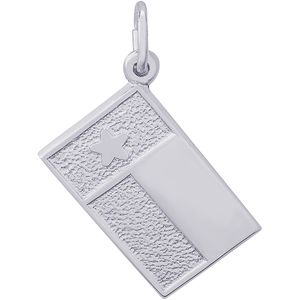 Texas State Flag Charm Silver - 10-2323