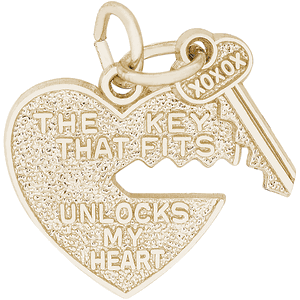 The Key That Fits Charm Gold Plated - 10-6431