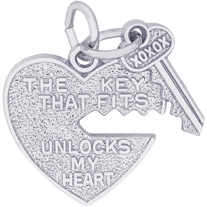 The Key That Fits Charm Silver - 10-6431