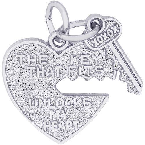 The Key That Fits Charm Silver - 10-6431