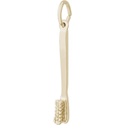 Tooth Brush Charm Gold Plated - 10-3899
