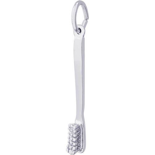 Tooth Brush Charm Silver - 10-3899