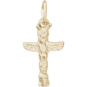 Totem Pole Charm 10K Gold - 10-0131
