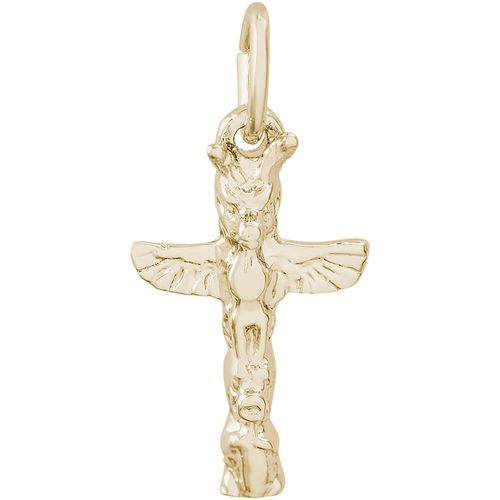 Totem Pole Charm Gold Plated - 10-0131