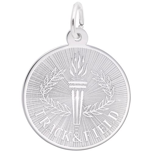 Track & Field Charm Silver - 10-2806