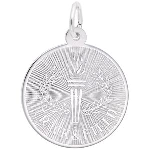 Track & Field Charm Silver - 10-2806