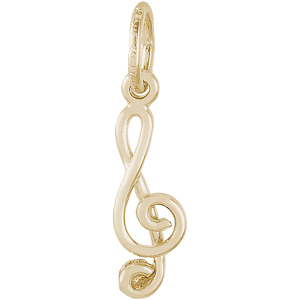 Treble Clef Charm 10K Gold - 10-0291