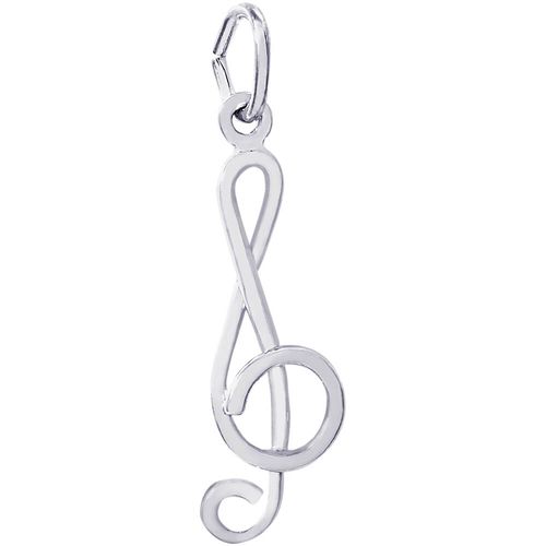 Treble Clef Charm Silver - 10-0292