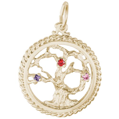 Tree Of Life Charm 14K Gold - 10-0808