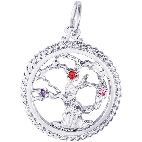 Tree Of Life Charm White Gold - 10-0808
