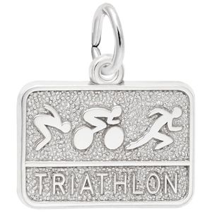 Triathlon Charm Silver - 10-2670