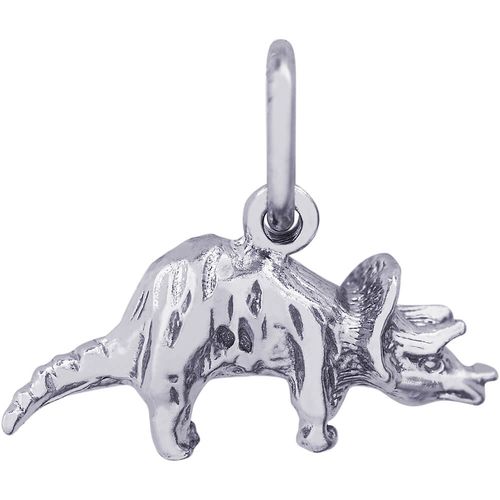 Triceratops Charm White Gold - 10-1941