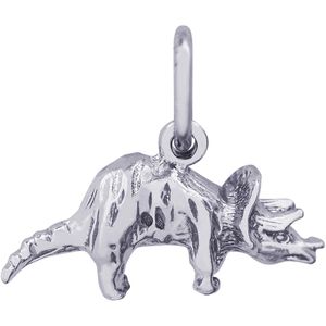 Triceratops Charm White Gold - 10-1941