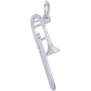Trombone Charm White Gold - 10-0503