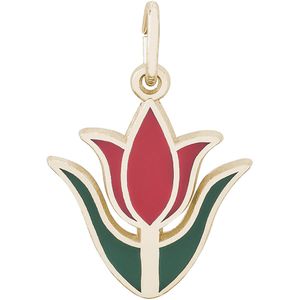 Tulip with Paint Charm 14K Gold - 10-8335