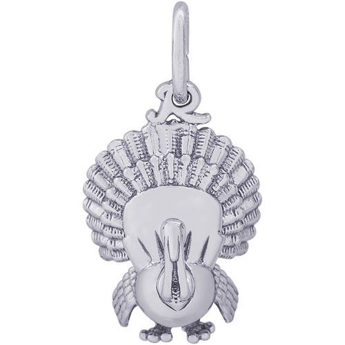 Turkey Charm-White Gold - 10-8292