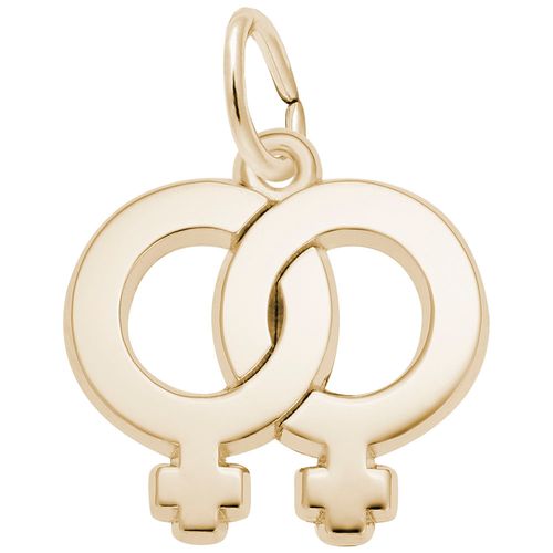 Twins-Female Charm Gold Plated - 10-3053