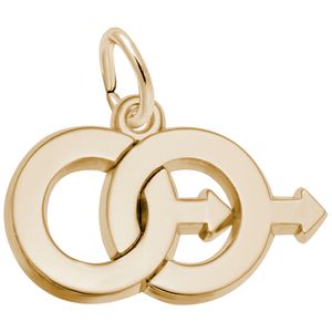 Twins-Male Charm 14K Gold - 10-3052