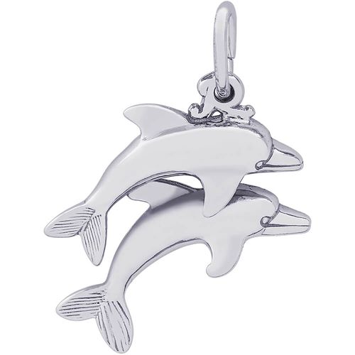 Two Dolphins Charm Silver - 10-3568