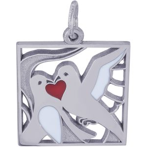 Two Turtle Doves Charm Silver - 10-3902