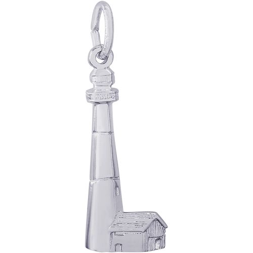 Tybee Island Lighthouse  Georgia Charm White Gold - 10-6366