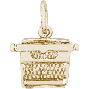 Typewriter Charm Gold Plated - 10-1374