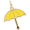 Rembrandt Umbrella-yellow Charm - 14K Gold - 10-3572-1-14K