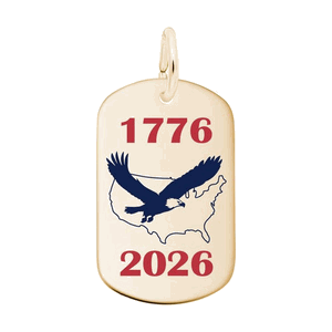 Rembrandt Usa 250 - 1776 Eagle 2026 Charm - Gold Plated - 10-1253-0-GP