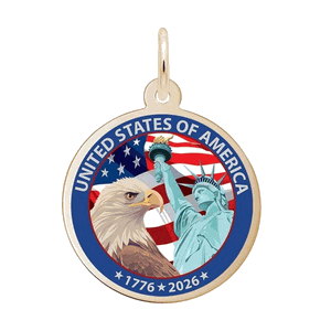 Rembrandt USA 250 - Celebration Charm Gold Plated - 10-1239-0-gp