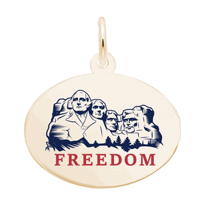 Rembrandt Usa 250 - Mount Rushmore-freedom Charm - Gold Plated - 10-1244-0-GP