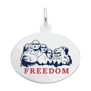 Rembrandt Usa 250 - Mount Rushmore-freedom Charm - Silver - 10-1244-0-SS
