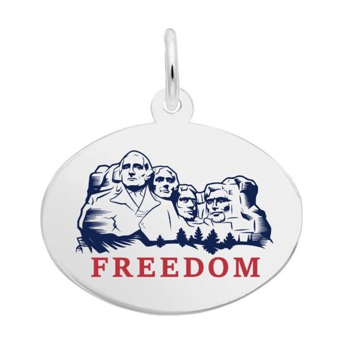 Rembrandt Usa 250 - Mount Rushmore-freedom Charm - Silver - 10-1244-0-SS