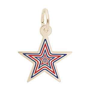 Rembrandt Usa 250 - Multiple Stars Charm - 10K Gold - 10-1222-0-10K
