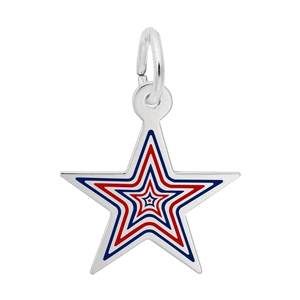 Rembrandt Usa 250 - Multiple Stars Charm - Silver - 10-1222-0-SS