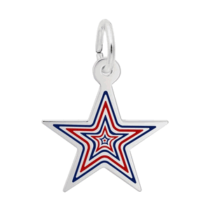 Rembrandt Usa 250 - Multiple Stars Charm - Silver - 10-1222-0-SS
