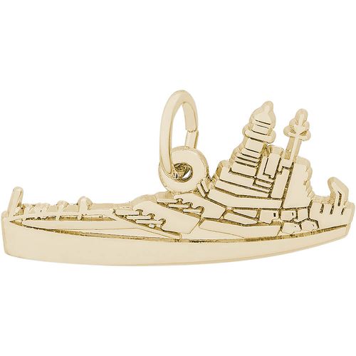 Uss North Carolina Charm 10K Gold - 10-3520
