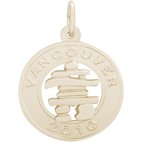 Vancouver Inukshuk Charm 10K Gold - 10-2827