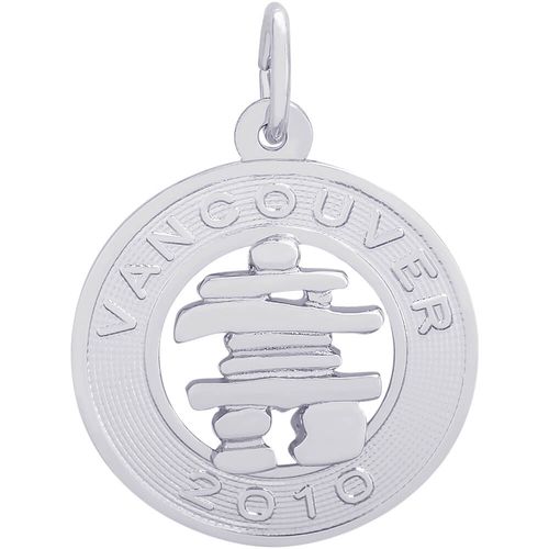Vancouver Inukshuk Charm Silver - 10-2827