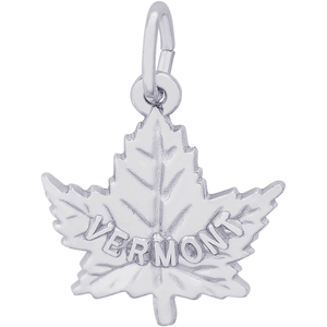 Vermont Maple Leaf Charm Silver - 10-3666