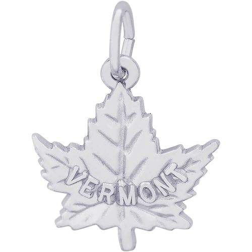 Vermont Maple Leaf Charm Silver - 10-3666