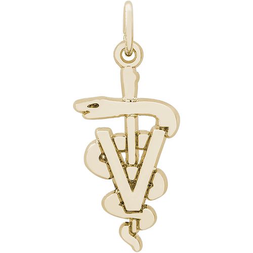 Veterinarian Charm Gold Plated - 10-7934